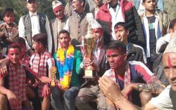 बैतडीको सुर्नयामा अध्यक्ष कप भलिबल प्रतियोगिता : राष्ट्रिय माविलाई उपाधि 
